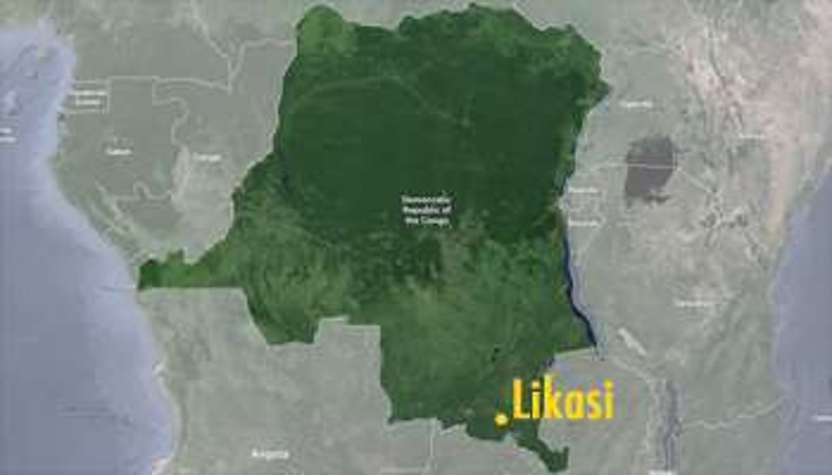 Likasi est située dans la province du Katanga. © Google/JA
