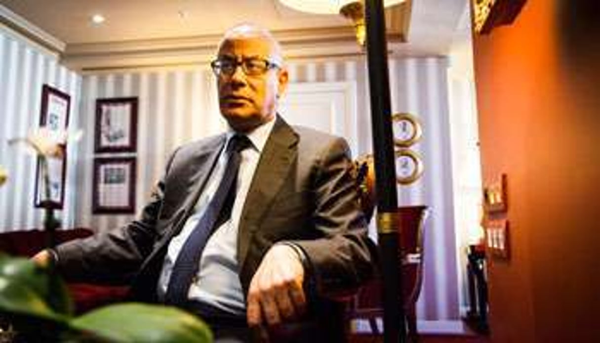 Ali Zeidan à l’hôtel InterContinental à Paris, le 1er avril. © Camille Millerand pour j.A.