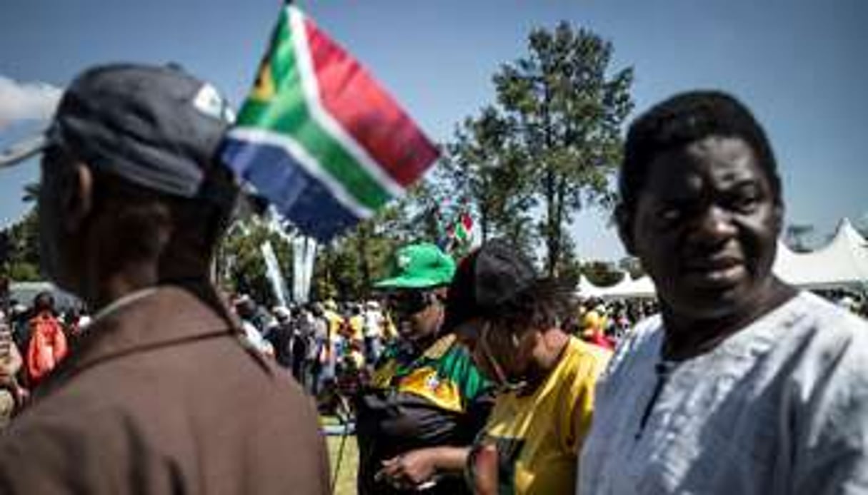Des Sud-Africains à Pretoria le 27 avril 2014 pour le 20e anniversaire de « Freedom Day ». © AFP
