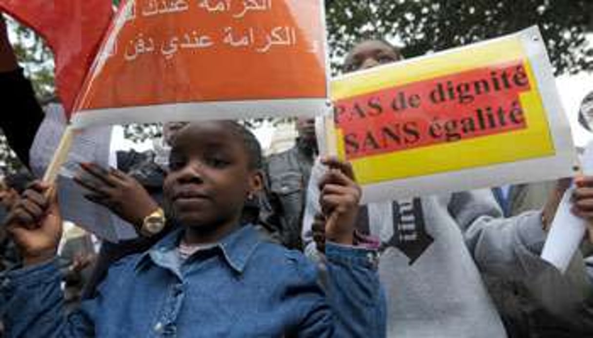 Manifestation contre le racisme à Tunis. © FETHI BELAID / AFP