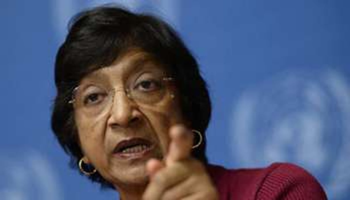La Haut-Commissaire de l’ONU aux droits de l’Homme Navi Pillay, le 8 décembre 2013 à Genève. © AFP
