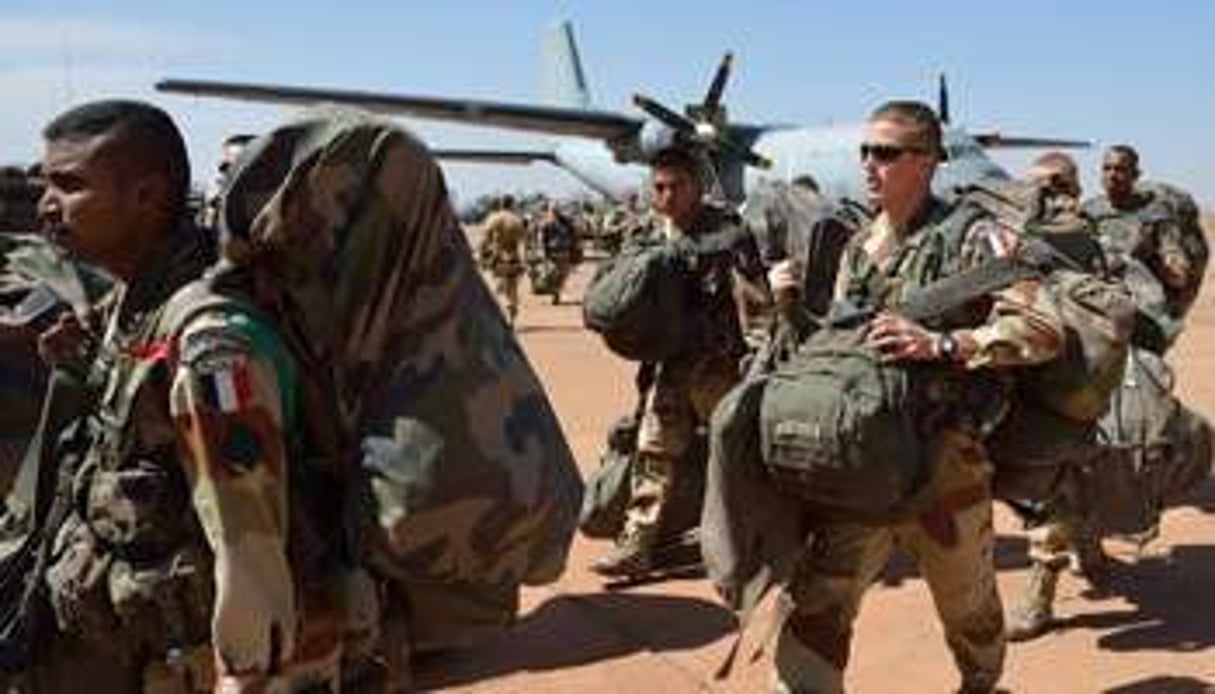 Les troupes de l’opération Serval cantonnées près de Bamako comptent 500 hommes. © AFP