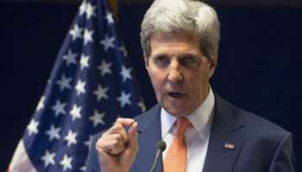 Le secrétaire d’Etat américain John Kerry à Addis Abeba le 1er mai 2014. © Saul Loeb/AFP
