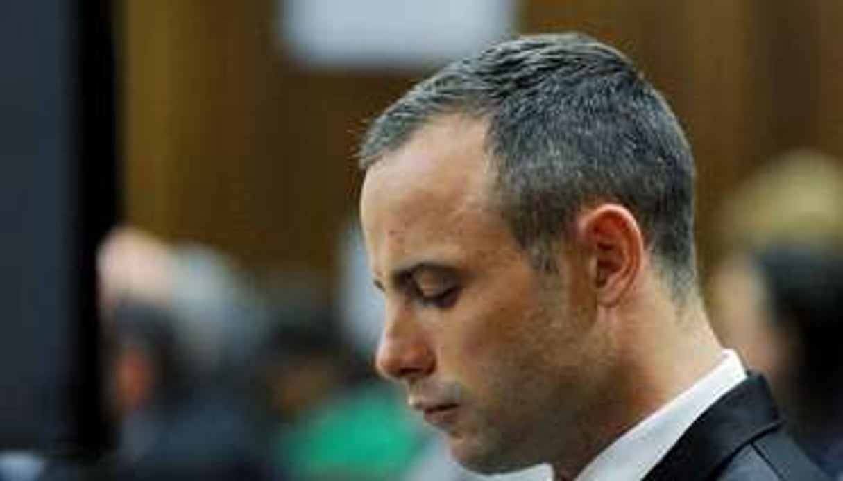 Oscar Pistorius, le 12 mai 2014 lors de son procès à Pretoria. © AFP