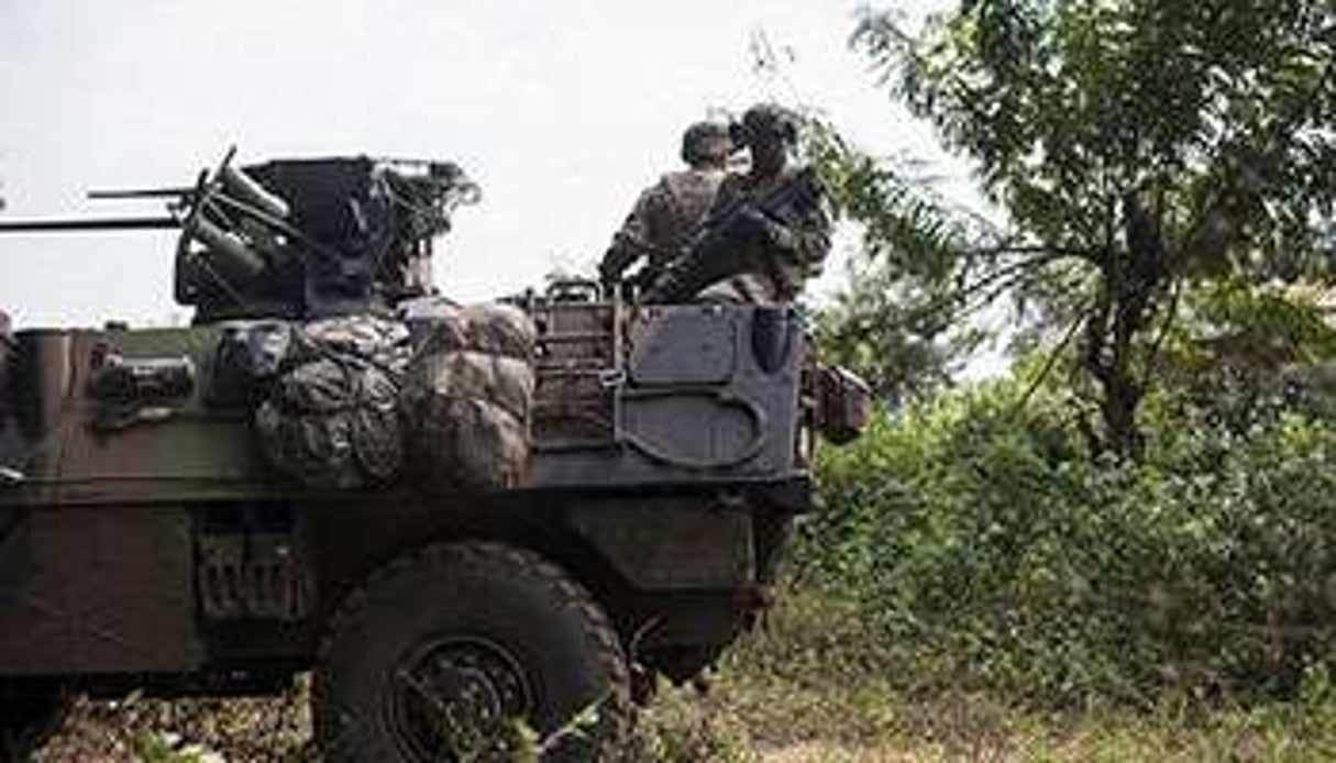 Une patrouille de la force française en Centrafrique,Sangaris © AFP