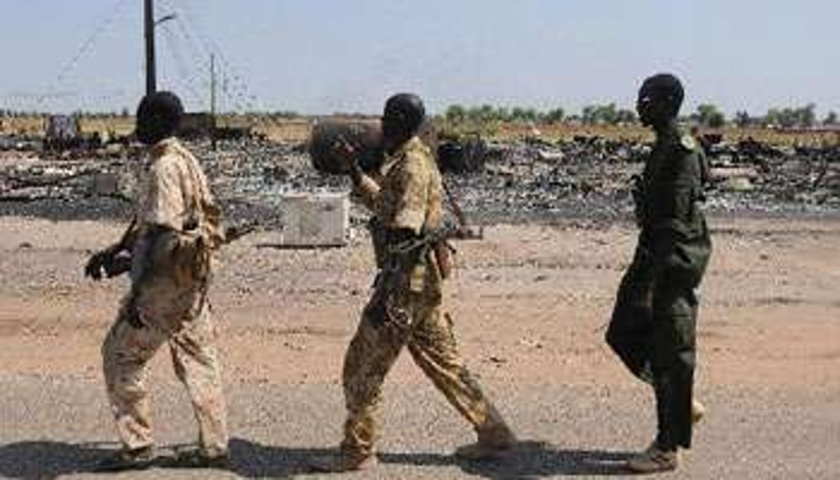 Des soldats de l’armée sud-soudanaise. © AFP