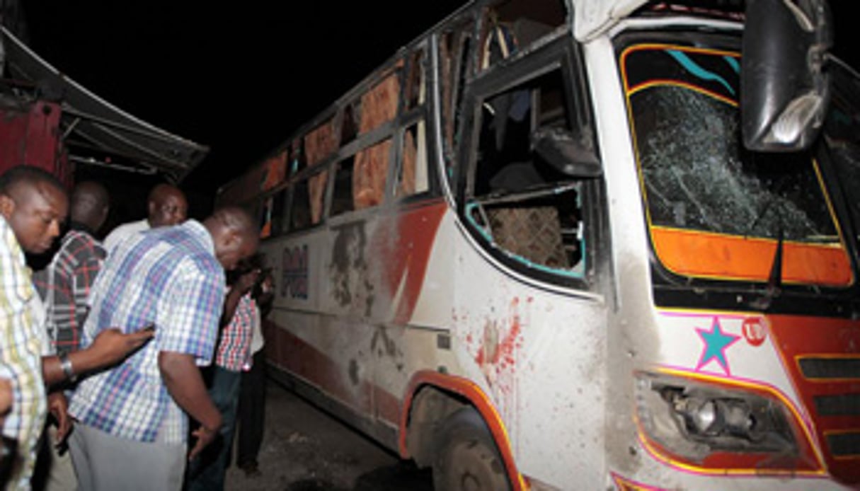 Trois personnes ont trouvé la mort à Mombasa, dans l’attaque d’un bus, la semaine dernière. © Reuters