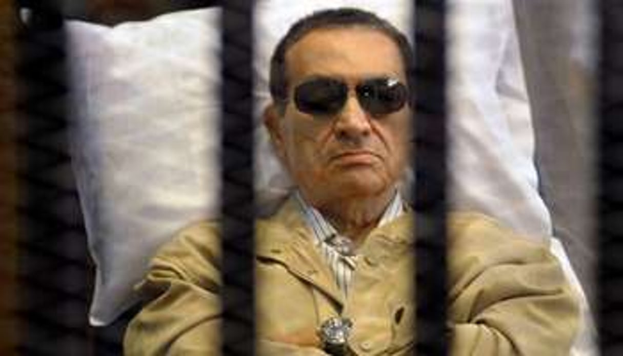 Hosni Moubarak en attente de son verdict, le 2 juin 2013. © AFP
