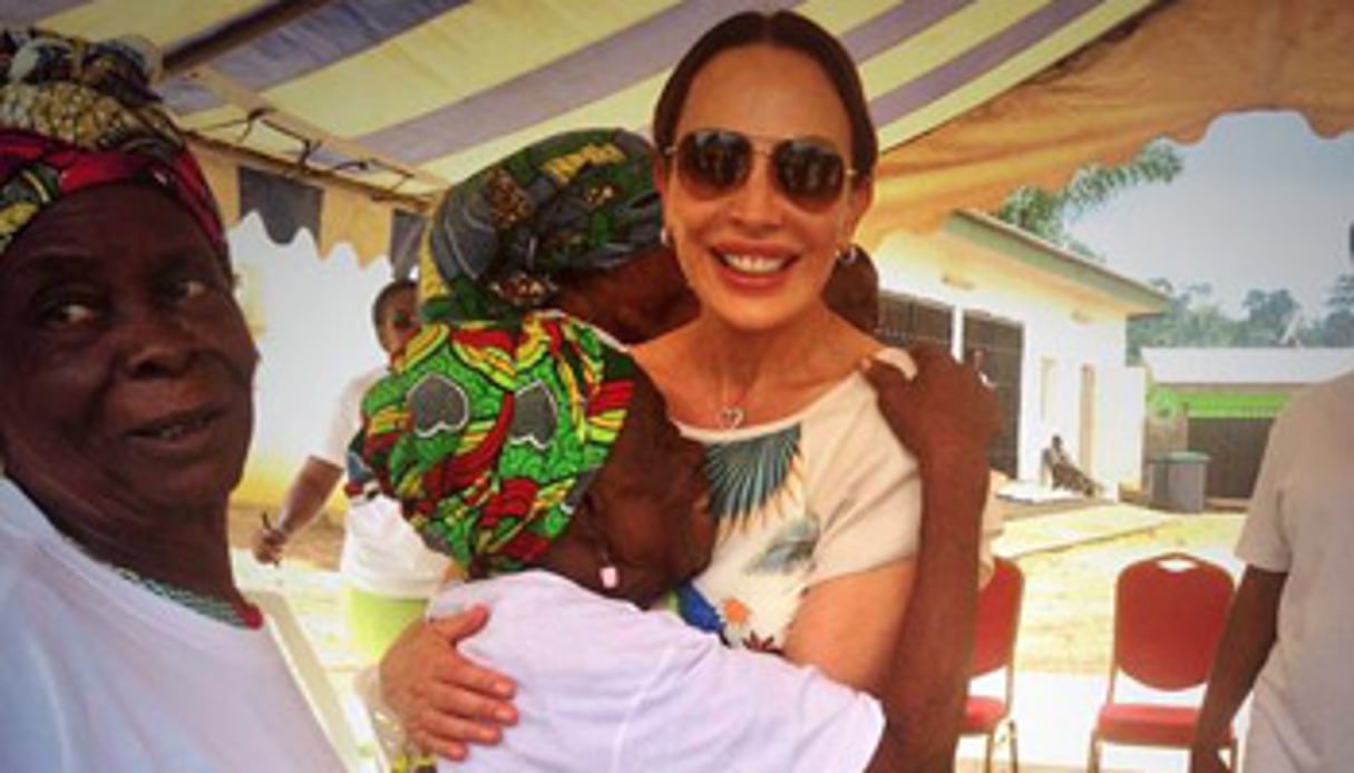 Sylvia Bongo Ondimba à Lastourville, le 14 mai. © DR