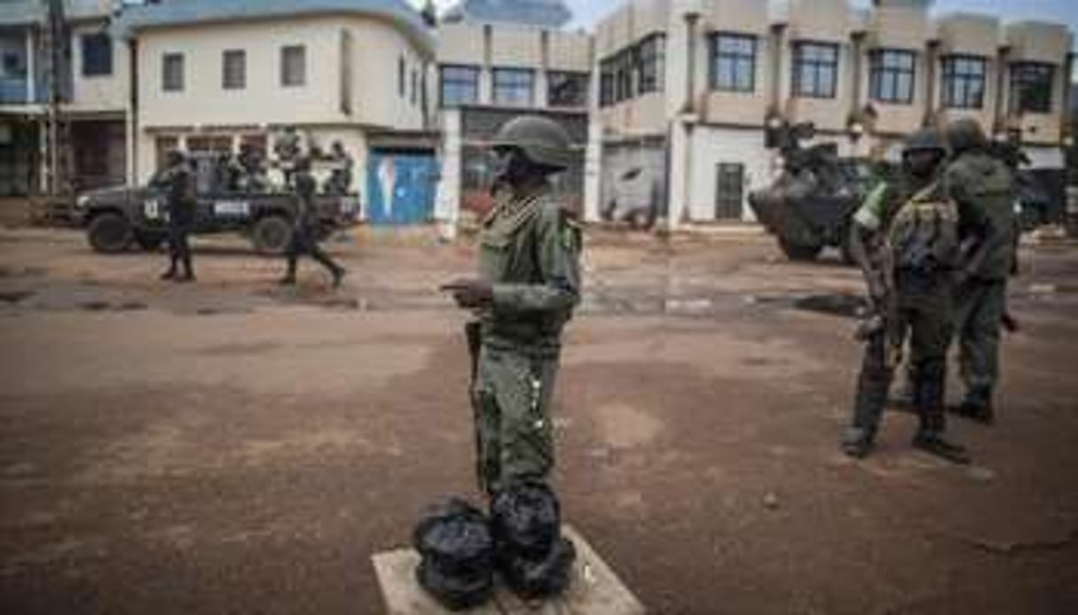 Soldats congolais de la force africaine Misca. © AFP