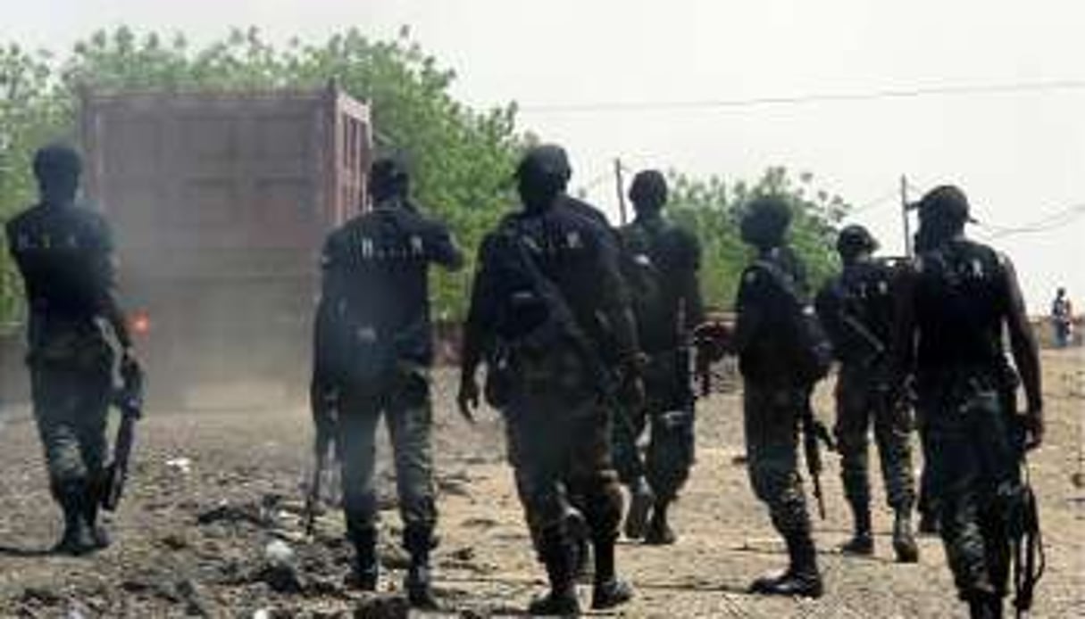 Bataillon d’intervention rapide des forces camerounaises à Waza, dans le nord du Cameroun. © AFP