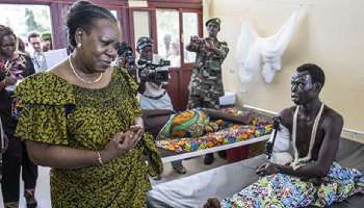 La présidente centrafricaine Catherine Samba Panza. © AFP