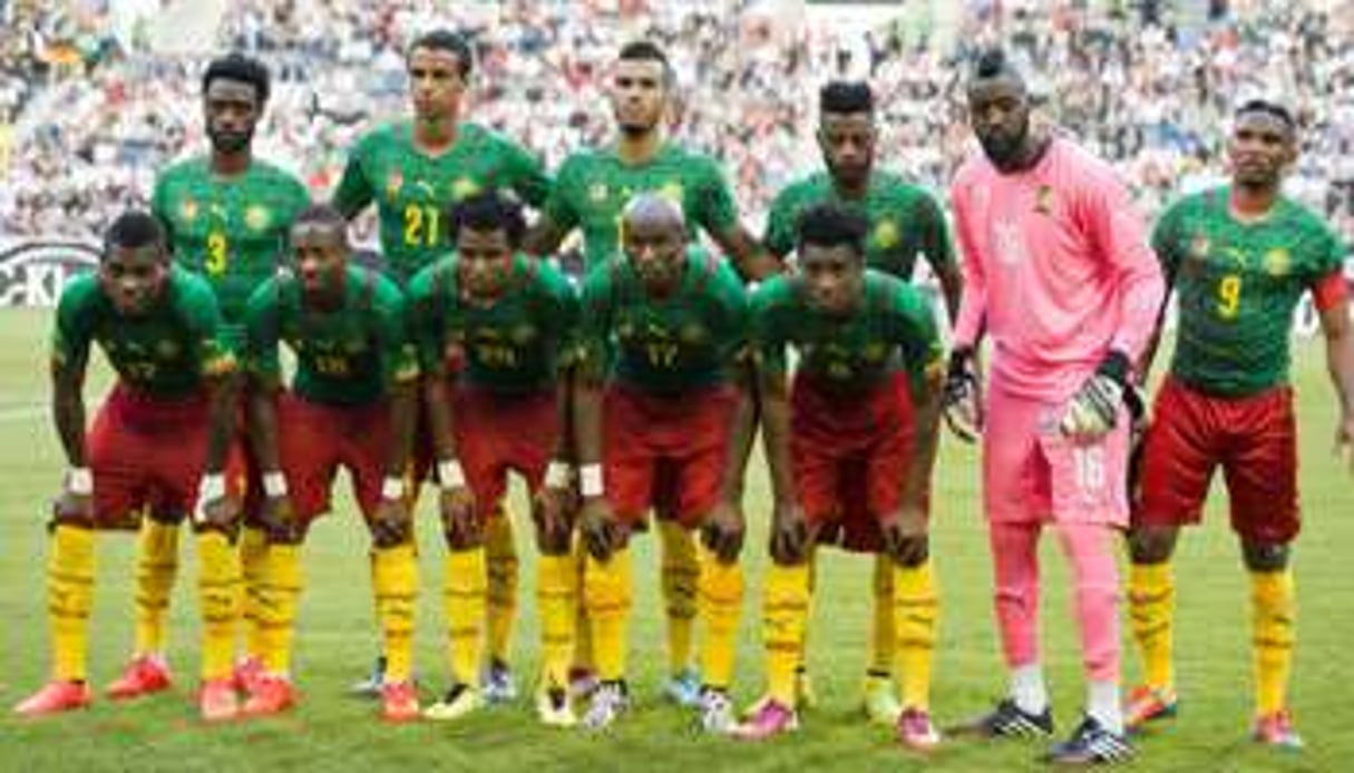 L’équipe de football camerounaise, les Lions indomptables. © JOHN MACDOUGALL / AFP