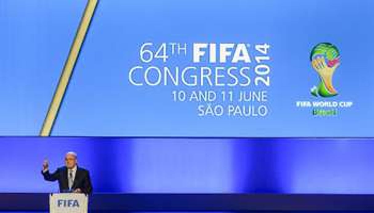 Le président de la Fifa, Joseph Blatter, le 10 juin 2014 à Sao Paulo. © AFP