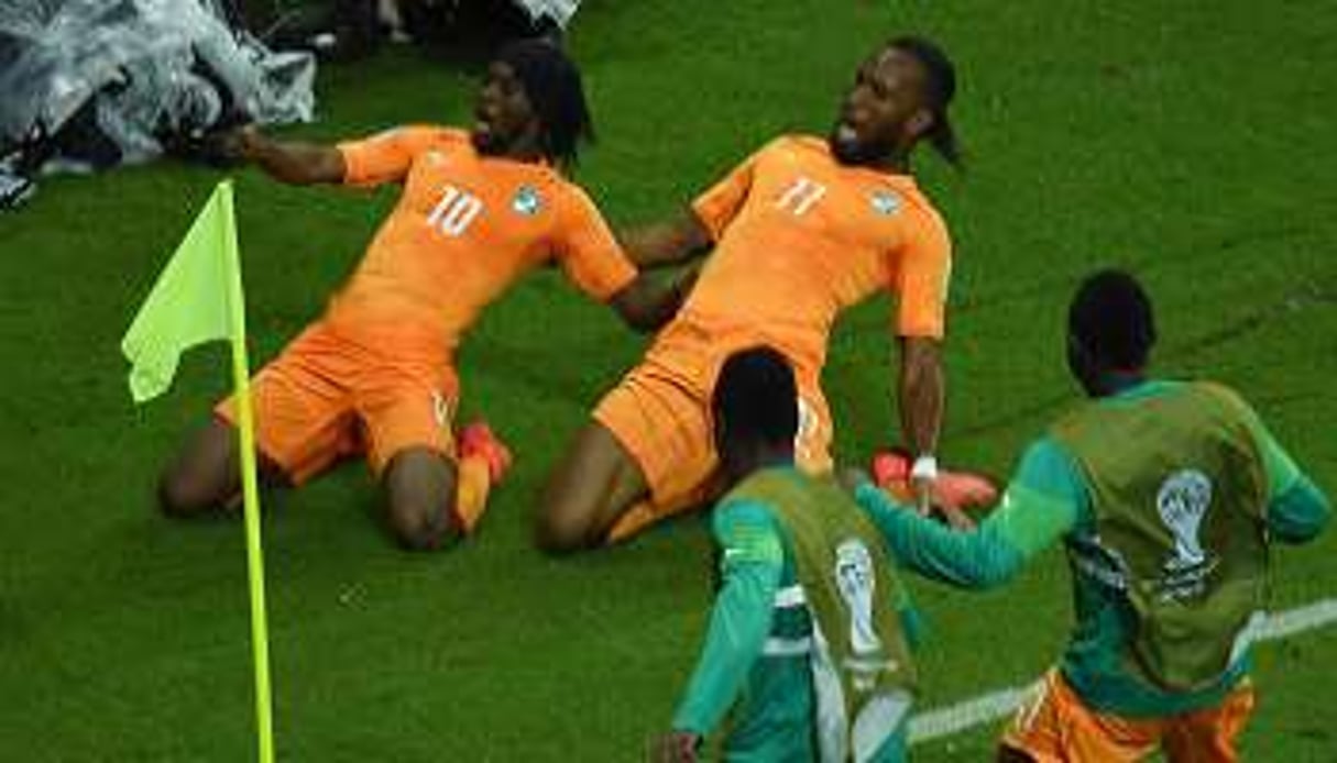 Gervinho et Drogba ont été les artisans du succès ivoirien. © AFP