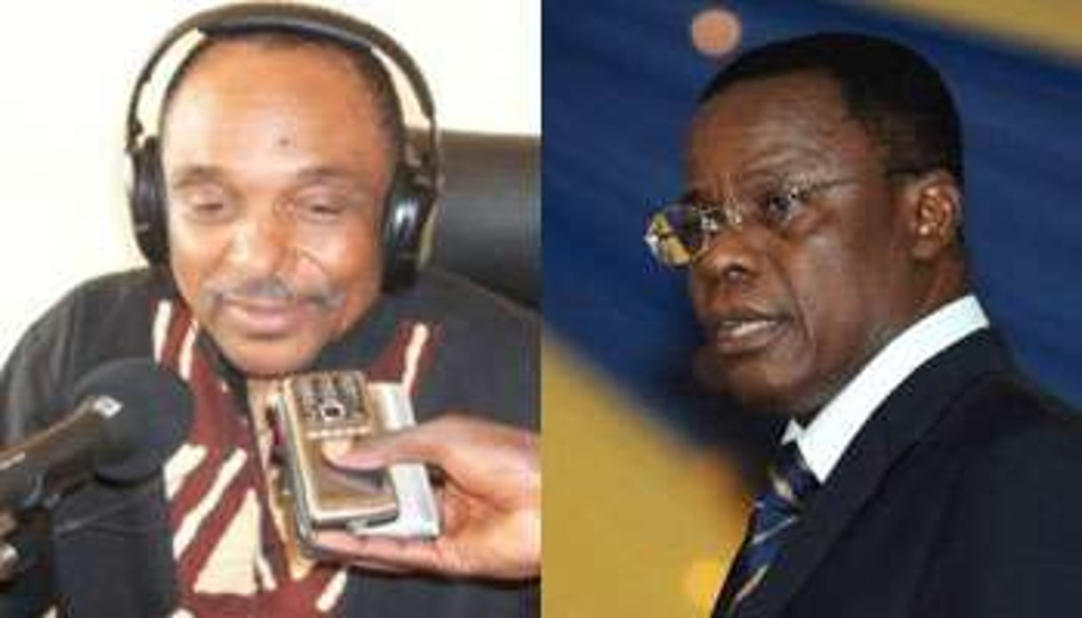 Grégoire Owona (à g.) et Maurice Kamto ne sont d’accord sur rien. © Dr ; Pius Utomi Ekpei / AFP
