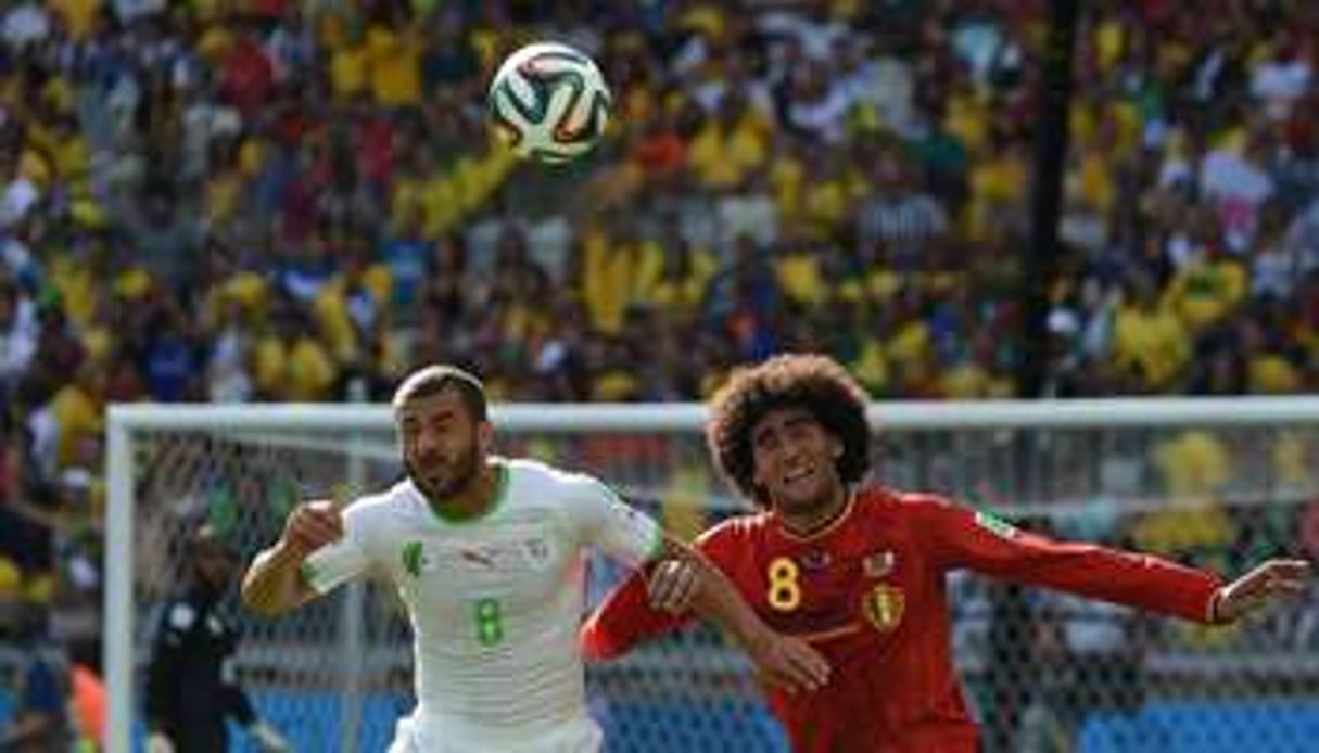 Marouane Fellaini mardi lors du match contre l’Algérie. © AFP