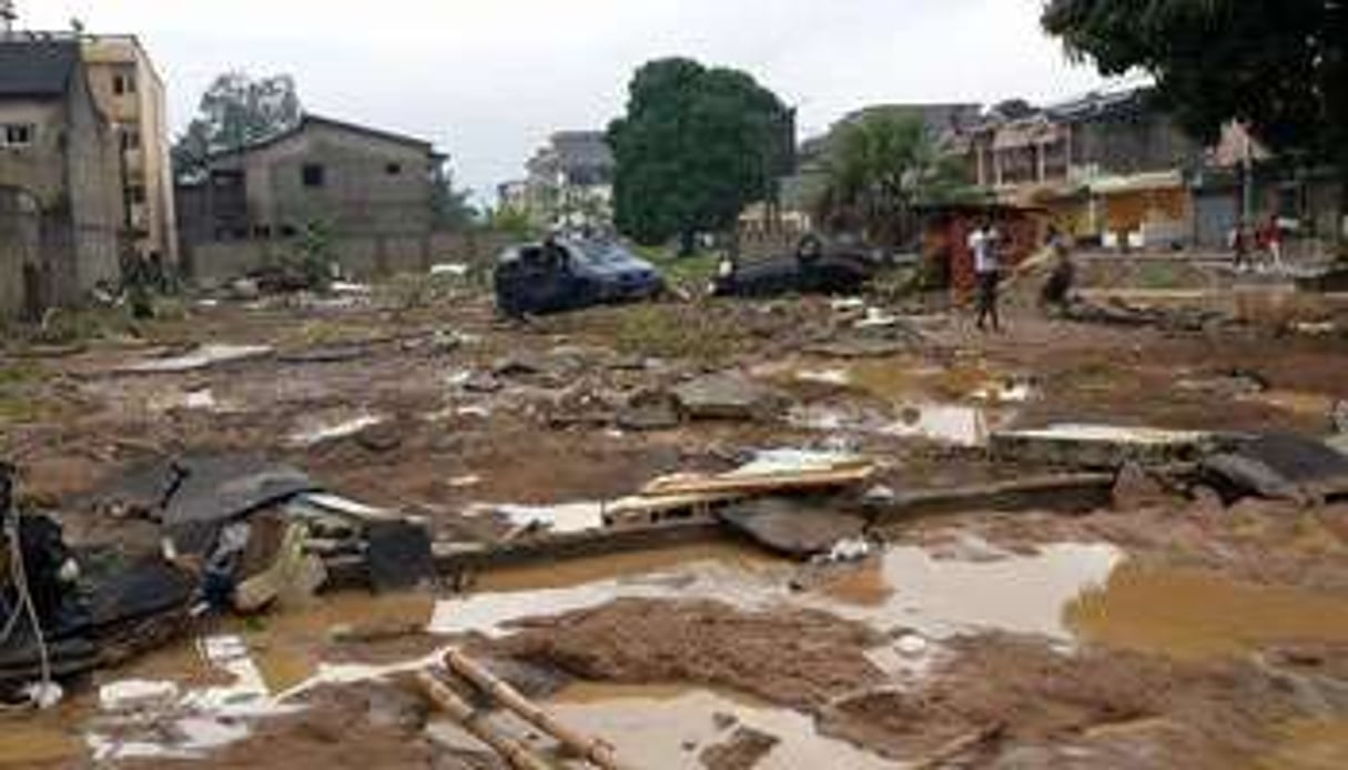 Dégâts causés par la saison des pluies à Abidjan. © DR