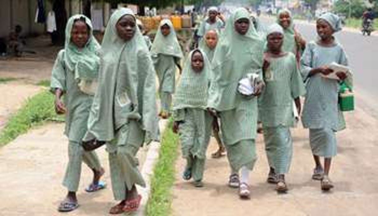 Un groupe d’écolières nigérianes dans le nord du pays © AFP