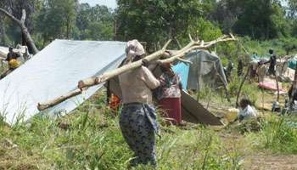 Un camp à Lamu, le 21 juin 2014, après plusieurs attaques armées sur la côte. © AFP