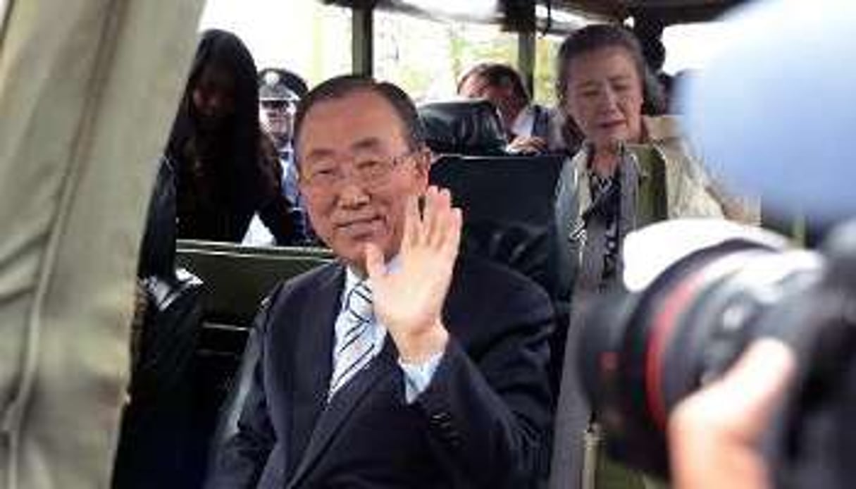 Le secrétaire général de l’ONU Ban Ki-moon à Nairobi, le 28 juin 2014. © AFP