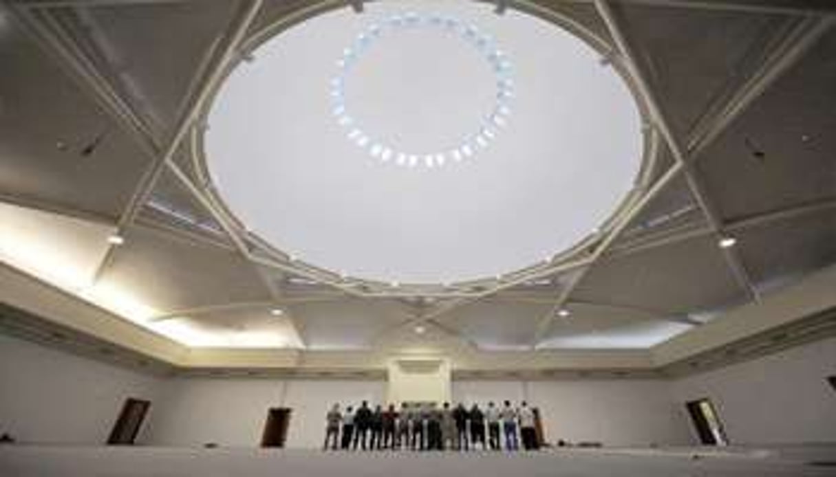 Intérieur de la grande mosquée de Strasbourg. © AFP