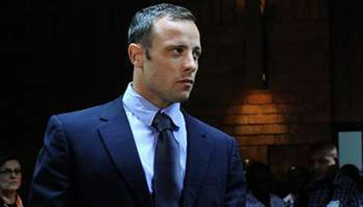 Oscar Pistorius, lors de son procès. © AFP