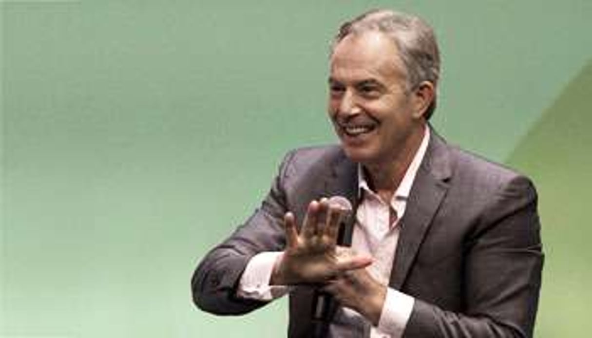 Tony Blair, le 1er juillet, lors d’une conférence en Colombie. © Ricardo Maldonado Rozo/sipa