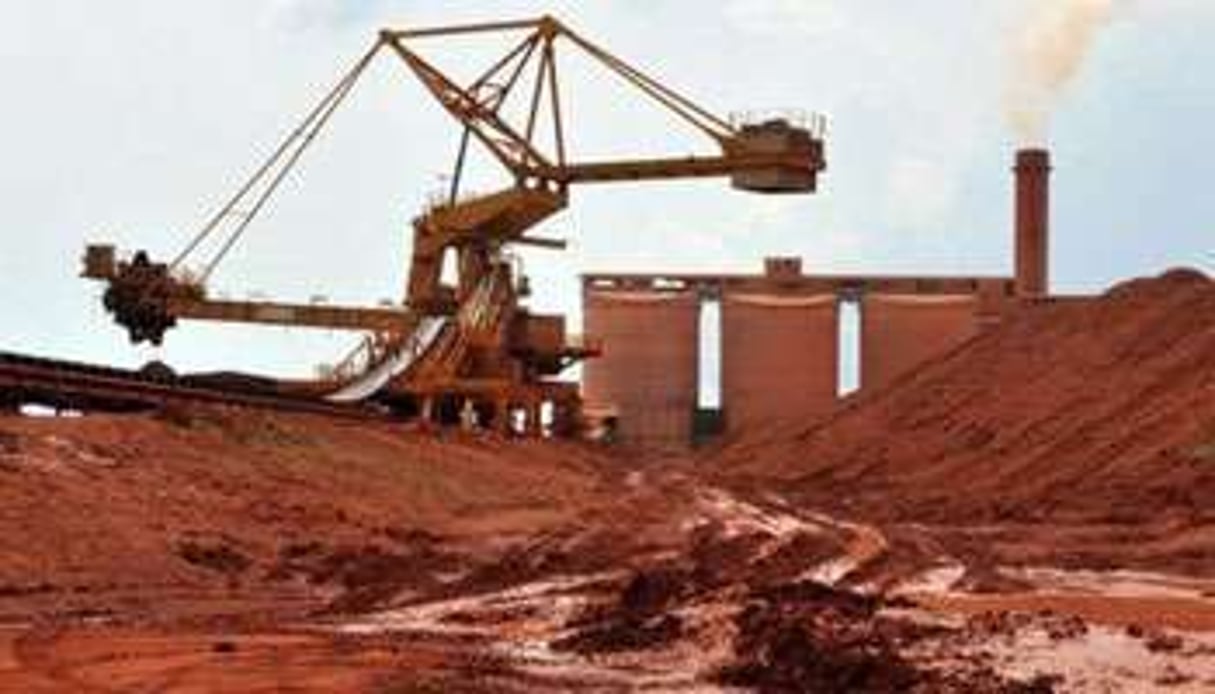 Le projet minier de Dian-Dian, dans le nord-ouest de la Guinée, est le plus grand gisement mondial de bauxite. © AFP
