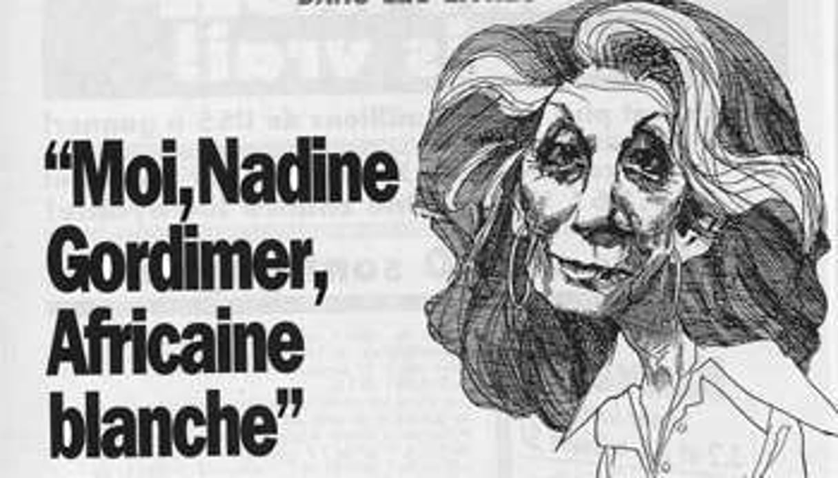 Détail de l’interview de Nadine Gordimer dans J.A. n° 1648. © J.A.