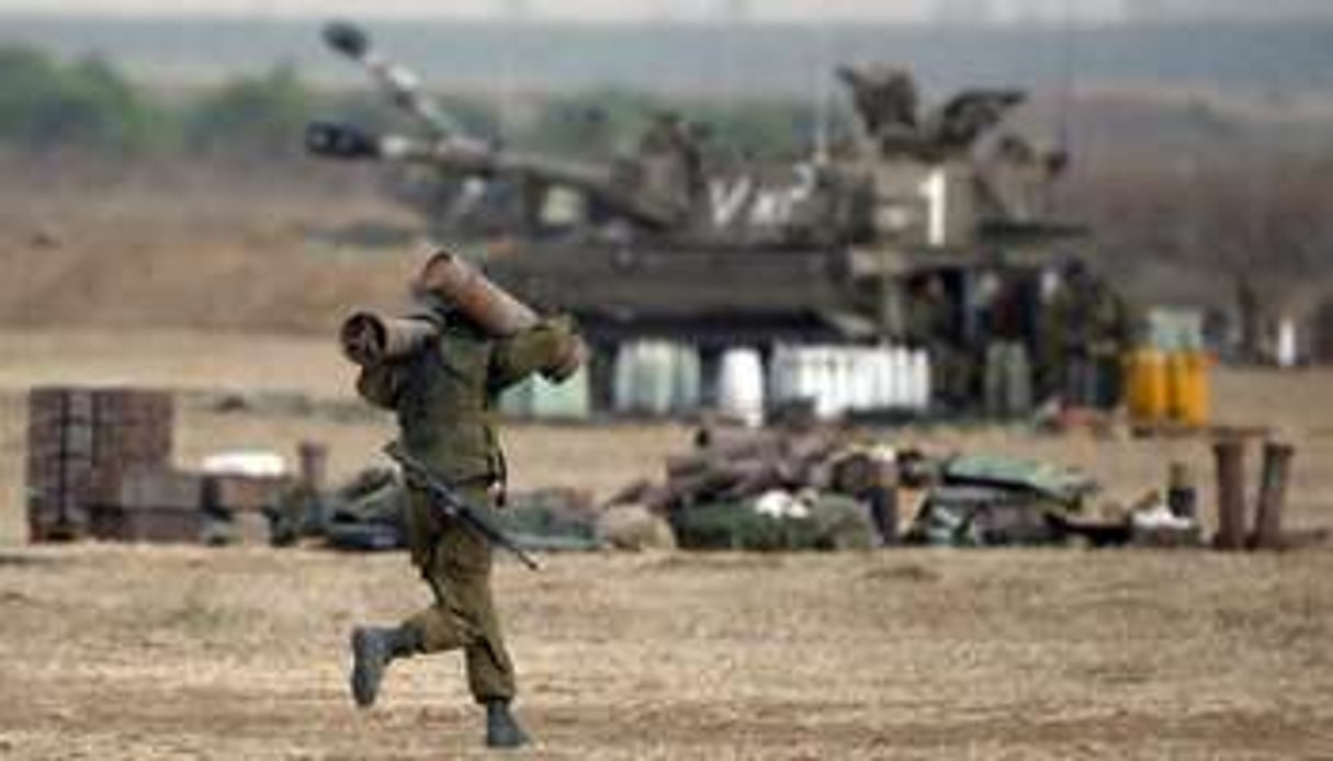 Un soldat israélien près de la frontière avec la bande de Gaza, le 20 juillet 2014. © AFP