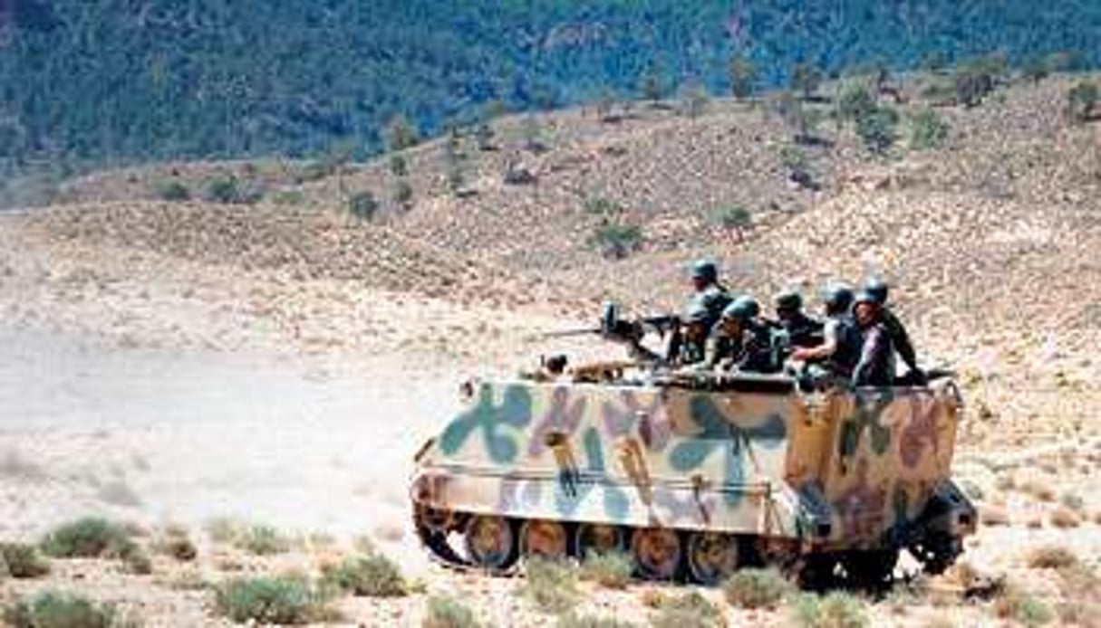 Sur le mont Chaambi, les soldats tunisiens traquent les combattants islamistes. © Abderrazek Khlifi/AFP