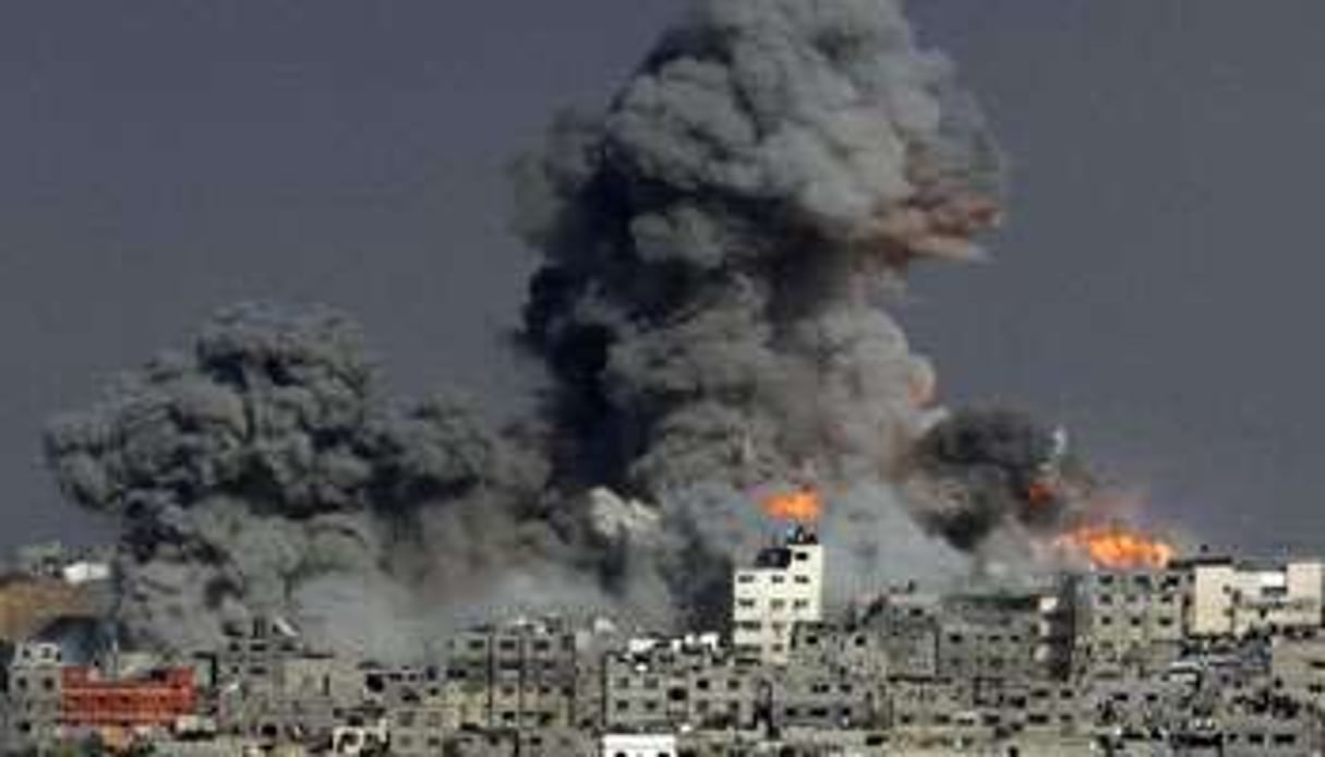 Gaza sous les bombes israéliennes. © AFP