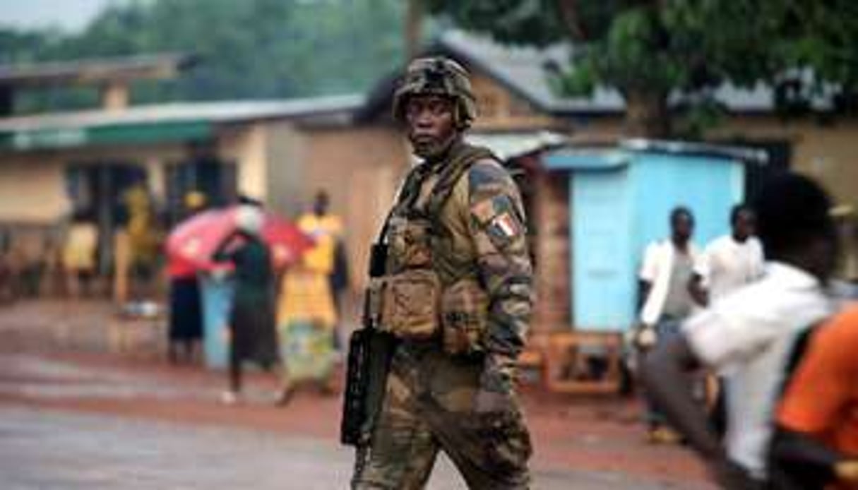 Un soldat français à Bangui. © AFP