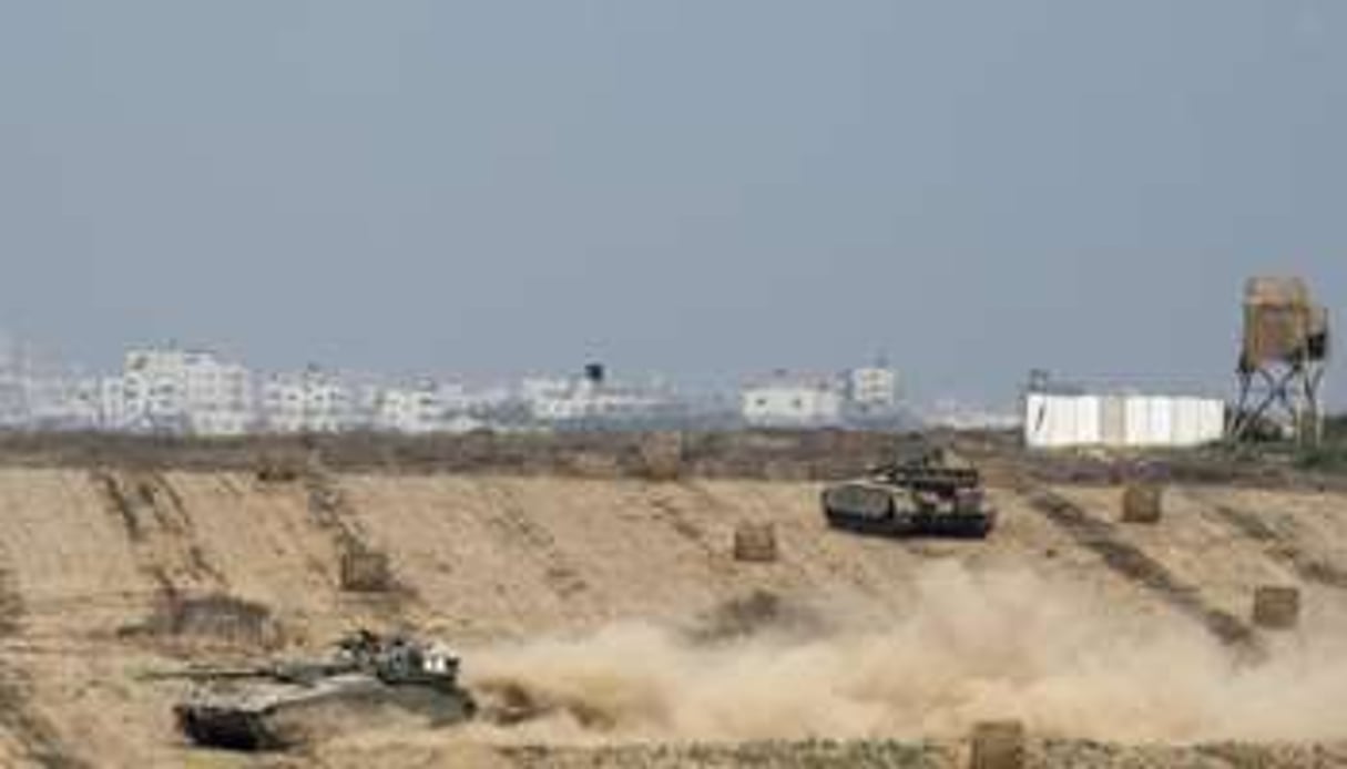Huit Palestiniens ont été tués, le 1e août 2014, près de Rafah (sud). © AFP