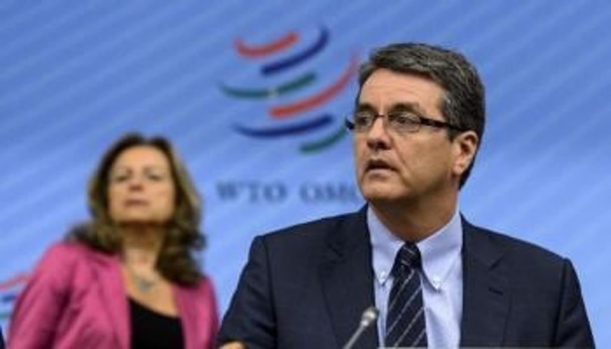 Le directeur général de l’OMC, le Brésilien Roberto Azevedo, à Genève le 31 juillet 2014. © Fabrice Coffrini/AFP