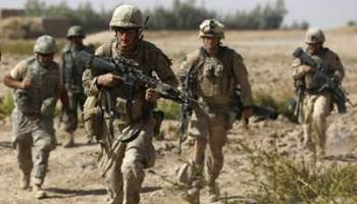 Des marines en opération en Afghanistan. © AFP