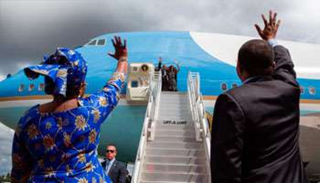 À Dar es Salaam, Michelle et Barack Obama et le couple présidentiel tanzanien, le 2 juillet 2013. © Pete Souza/White House