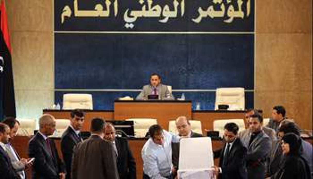 Une réunion du Congrès national libyen, l’ancien Parlement, en 2013. © Mahmud Turkia/AFP
