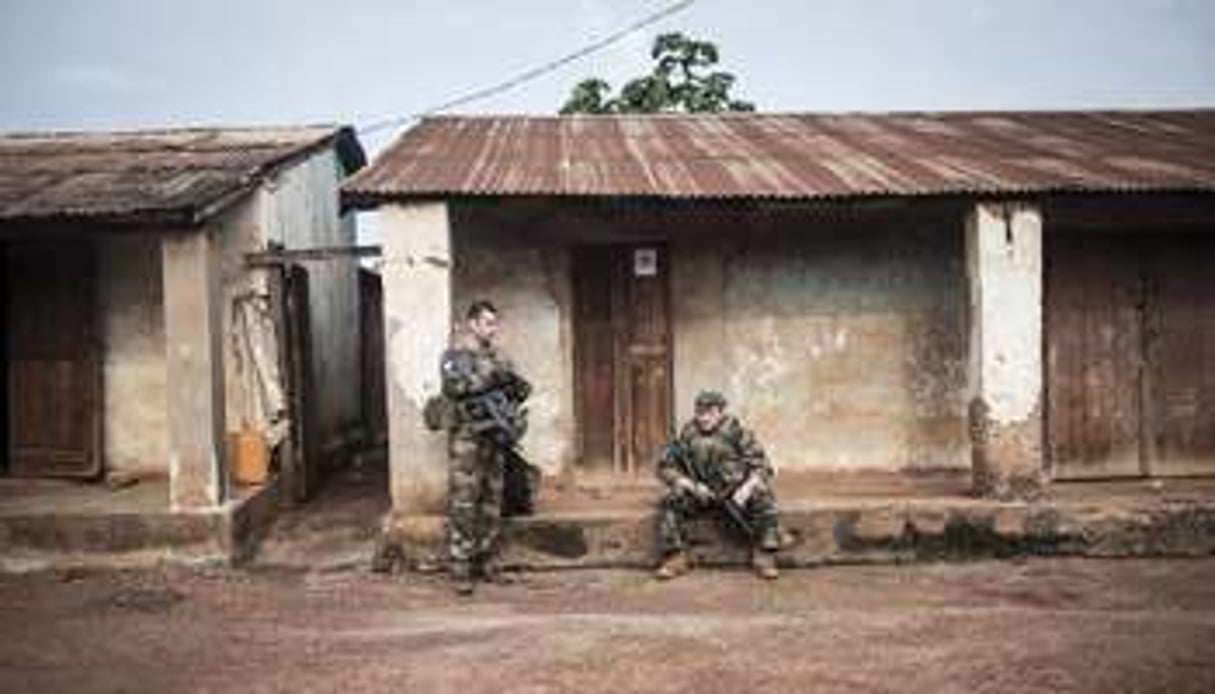 Des soldats français à de Boda, du sud de la Centrafrique, le 24 juillet 2014. © AFP