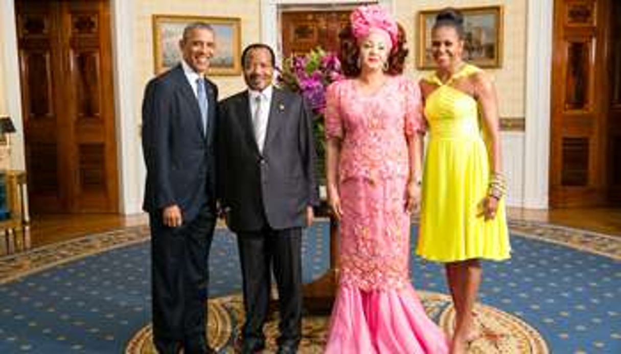 Les couples Obama et Biya à la Maison Blanche, le 5 août 2014. © Flickr/US Department of State