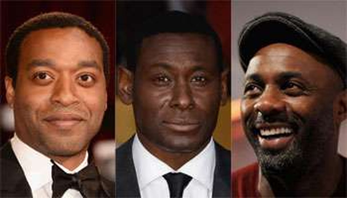 De g. à dr. : Chiwetel Ejiofor, David Harewood et Idris Elba. © AFP