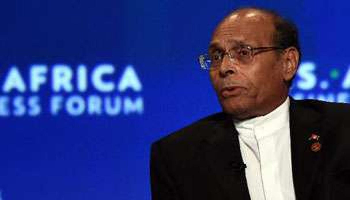 Le président tunisien Moncef Marzouki, lors du sommet États-Unis-Afrique, le 5 août 2014. © Jewel Samad/AFP