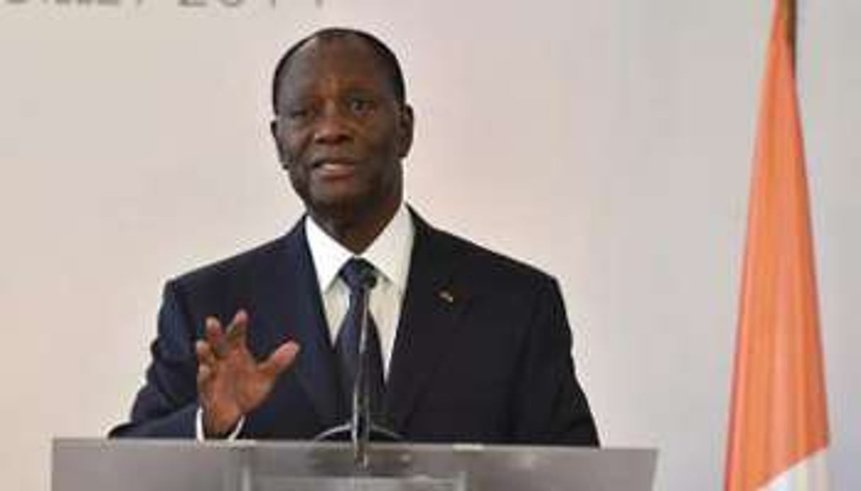 Alassane Ouattara a confirmé sa candidature à la présidentielle de 2015. © AFP