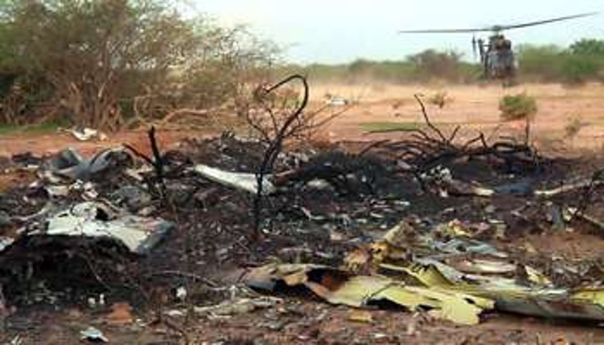Les débris du vol AH 5017 d’Air Algérie, le 25 juillet 2014. © AFP