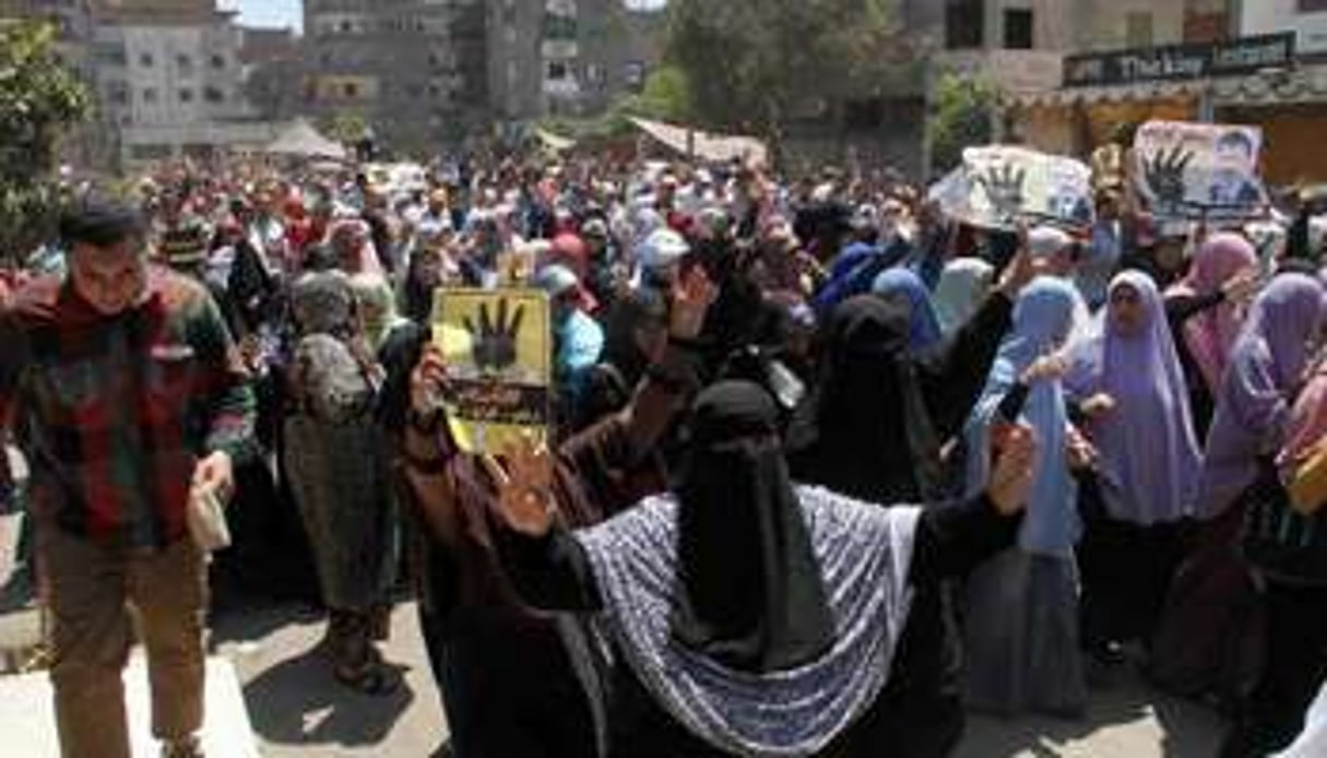 Manifestation de partisans des Frères musulmans au Caire, le 4 juillet 2014. © AFP