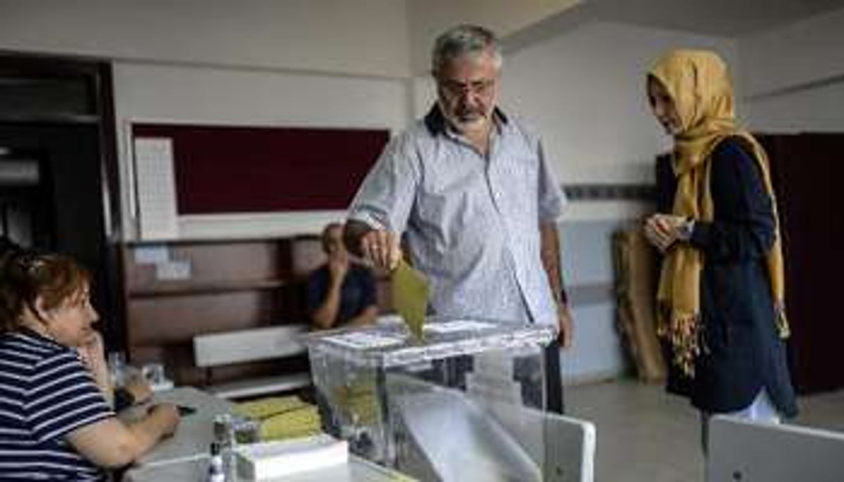 Un bureau de vote d’Istanbul, le 10 août 2014, jour de l’élection présidentielle. © AFP