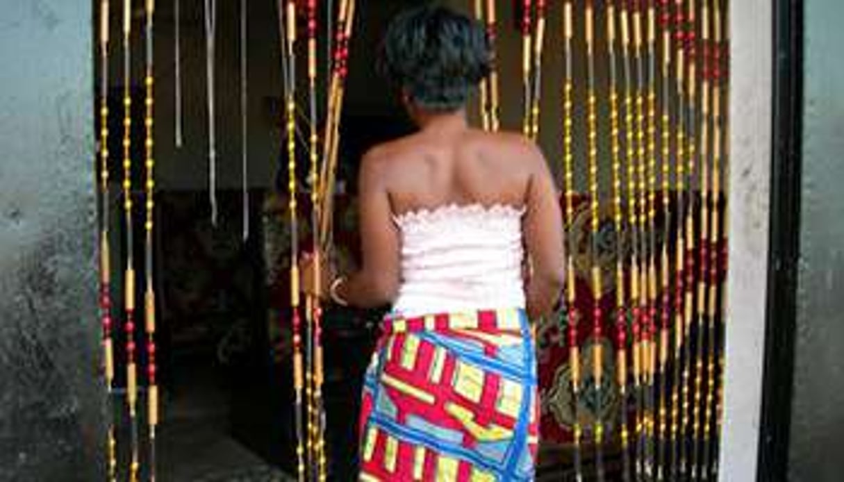 Une prostituée à Lagos. © AFP