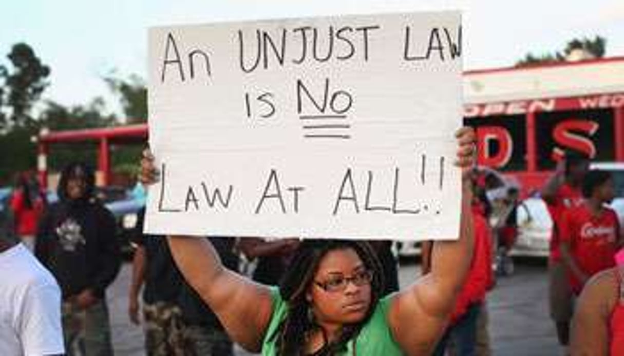 Manifestation contre les brutalitésd policières à Ferguson. © AFP