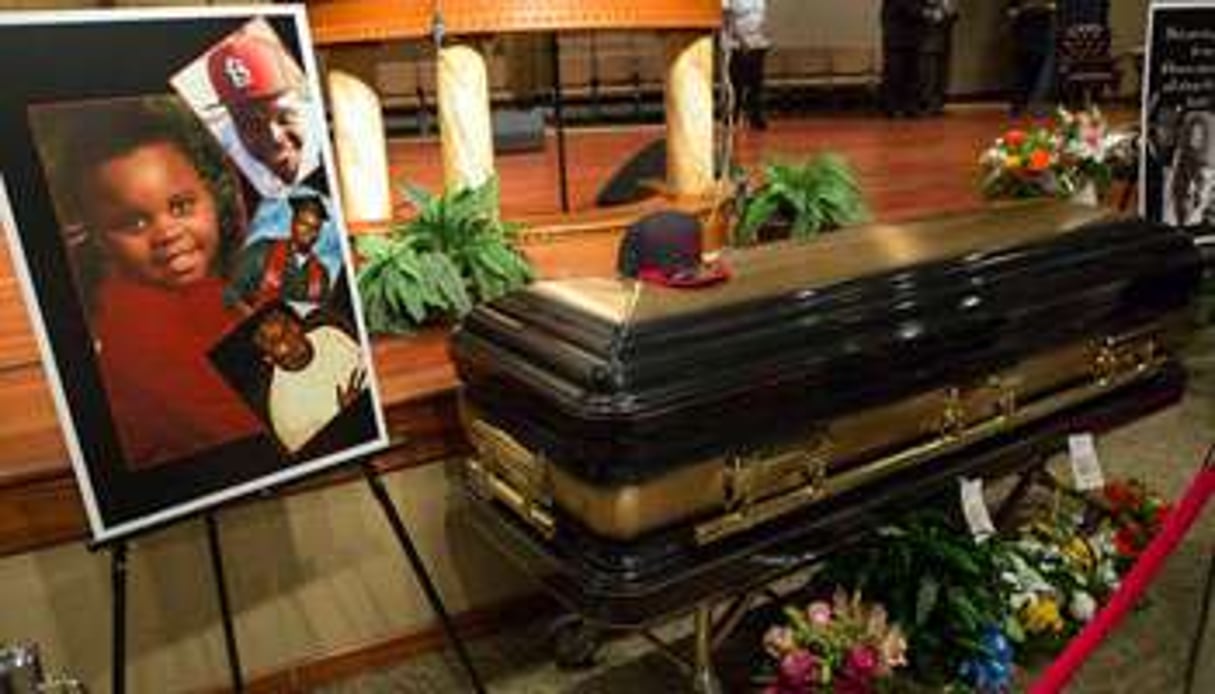 Les obsèques de Michael Brown, tué le 9 août à Ferguson. © Reuters